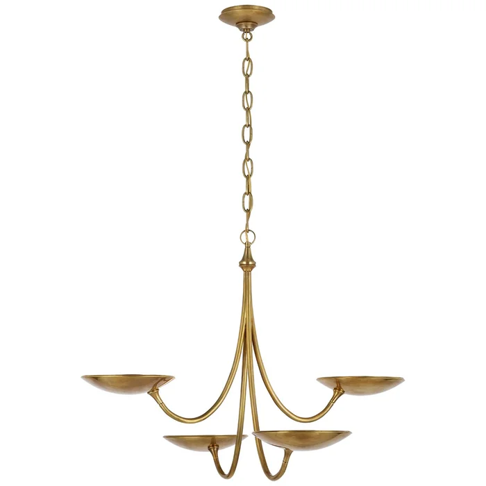 Keira LED Chandelier in Hand-Rubbed Antique Brass (268|TOB 5780HAB)