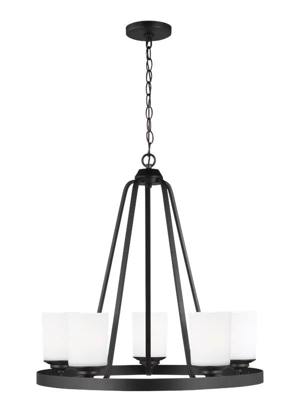 Kemal Collection – Five Light Chandelier | Finish: Midnight Black – 3130705-112