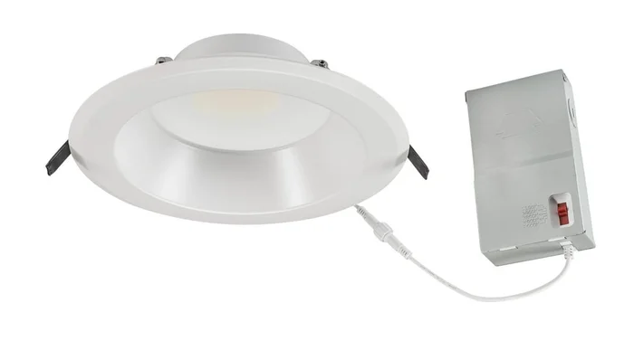 Keystone KT-RDLED38PS-10B-9CSF-VDIM 10″ Remote Driver LED Recessed Downlight, Selectable Wattage (21W/29.5W/37.5W), Selectable CCT (2700K/3000K//3500K/4000K/5000K), 90CRI, White