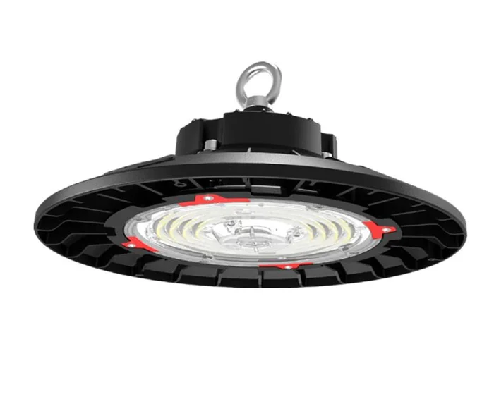 Keystone KT-RHLED100-11CB-840-VDIM 11″ Round LED High Bay, 120-277V, 100W, 4000K, Black