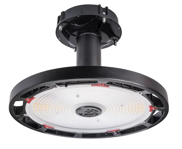 Keystone KT-RHLED400PS-18C-8CSD-VDIM-P 18″ Round LED High Bay, 120-277V, Selectable Wattage (240W/320W/400W), Selectable CCT (3000K/4000K/5000K), Black