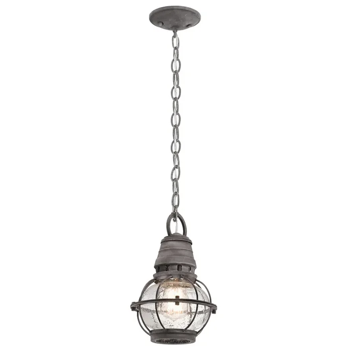 Kichler KL-BRIDGEPOINT8S Bridge Point Zinc Chain Porch Light