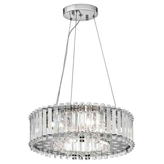 Kichler KL-CRYSTAL-SKYE-P-A Crystal Skye Polished Chrome 6 Light Pendant Ceiling Light