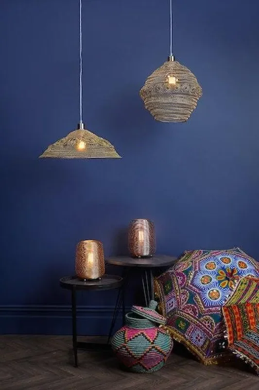 Kiki Gold Woven Metal Easy Fit Pendant