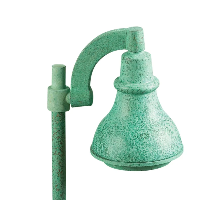 Kim Lighting BN167/9L3KUV/VG Bell Die-Cast Brass LED Landscape Light, 120/277V, 11.9W, 9 LEDs, 3000K, Verde Green Patina