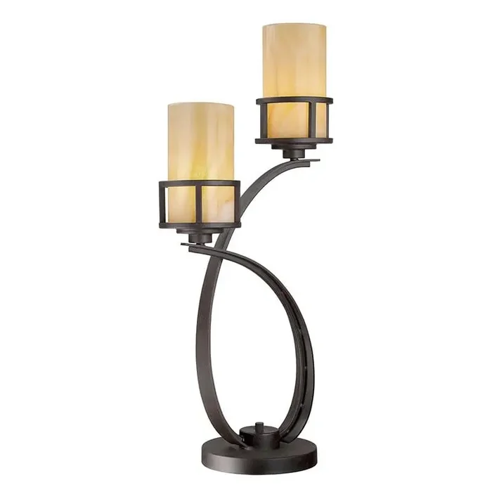 Kyle Imperial Bronze 2 Light Table Lamp