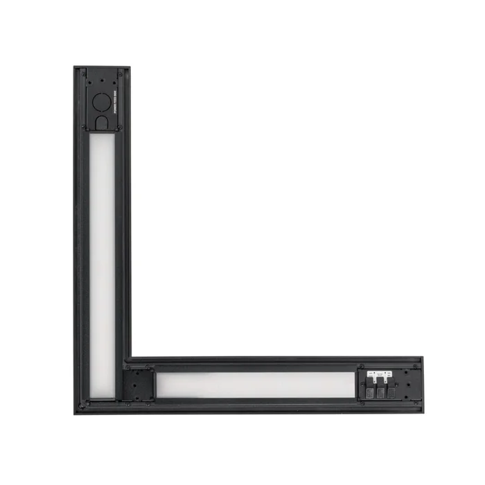 L-Shape LED Linear Architectural Pendant Fixture with Direct and Indirect Lighting – Wattage Adjustable – Color Tunable – Keystone