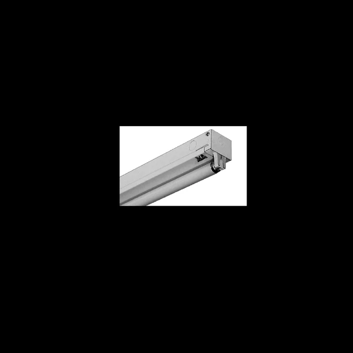 LA Lighting KDS100-1-8RT-2E8I-UNV Series 5800 Lumens 8 Foot T8 Tandem Fluorescent Knocked Down 1-Light Strip Luminaire