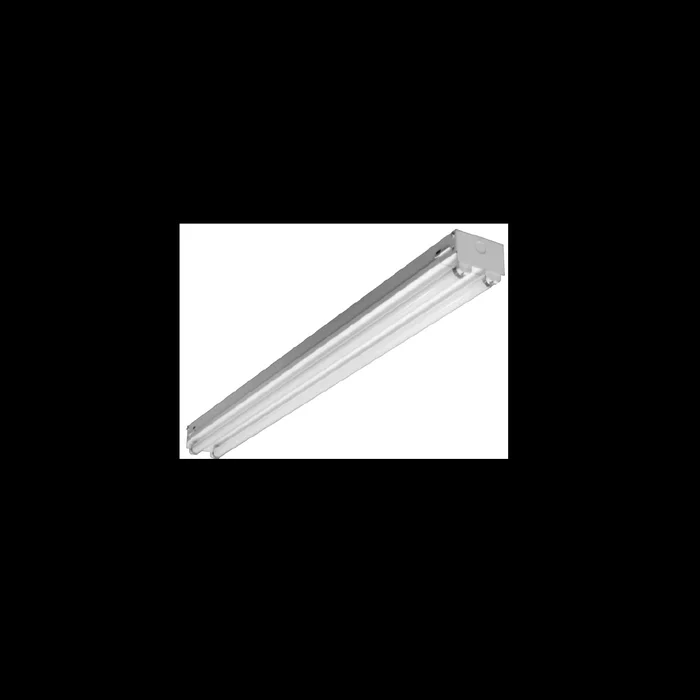 LA Lighting KDS200-2-4R-2E8I-UNV Series 5800 Lumens 4 Foot T8 Fluorescent Knocked Down 2-Lamp Strip Lighting