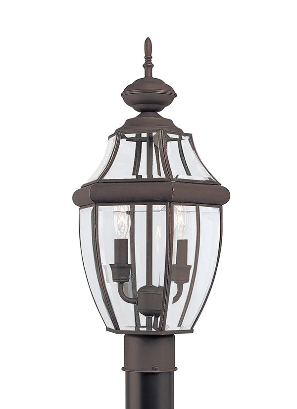 Lancaster Collection – Two Light Outdoor Post Lantern | Finish: Antique Bronze – 8229-71