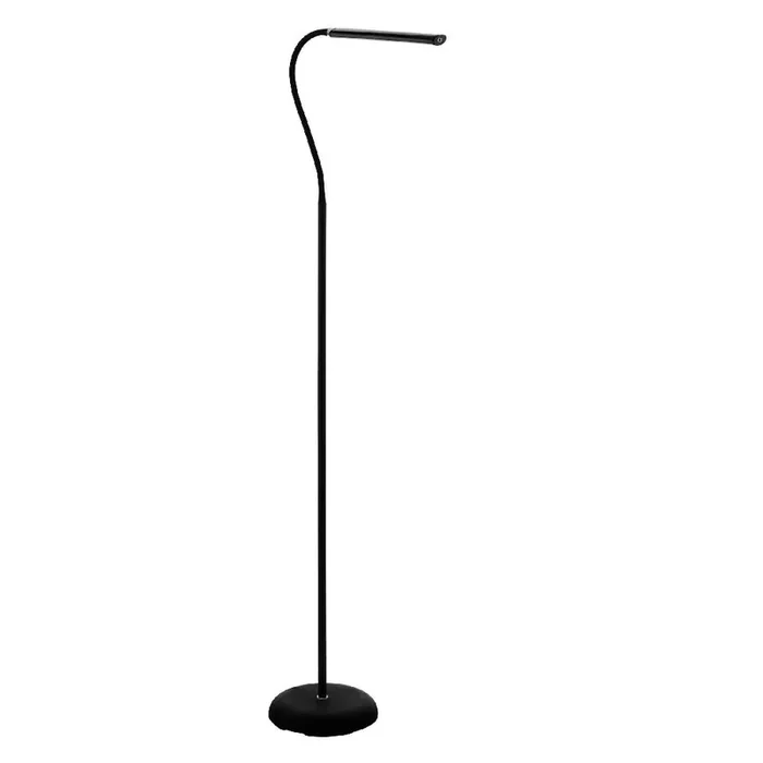 Laroa LED Black Modern Touch Dimmer Flexible Head Floor Lamp