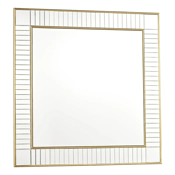 Laura Ashley Clemence Square Mirror Gold Leaf 90cm • LA3756124-Q