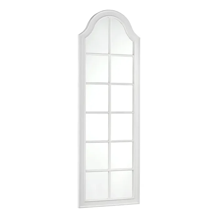 Laura Ashley Coombs Rectangle Floor Mirror Distressed Ivory 172 x 57cm • LA3756028-Q