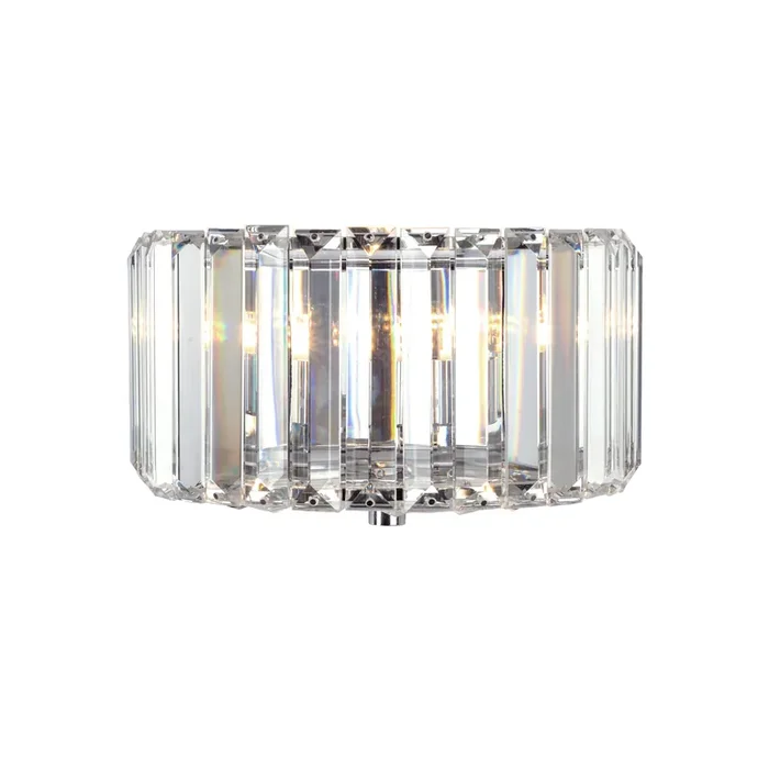 Laura Ashley Fernhurst Wall Light Polished Chrome Glass • LA3727739-Q