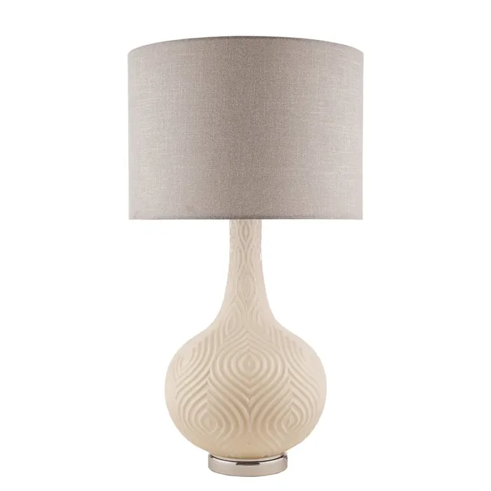 Laura Ashley Grace Table Lamp Patterned Glass with Shade • LA3742272-Q