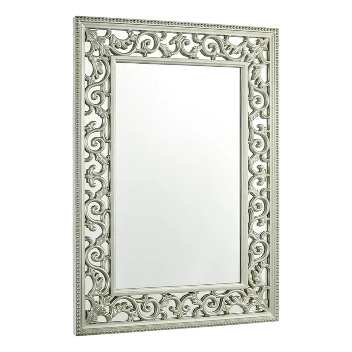 Laura Ashley Rococo Rectangle Mirror Ornate Frame Detailing In Champagne 110 x 80cm • LA3637699-Q