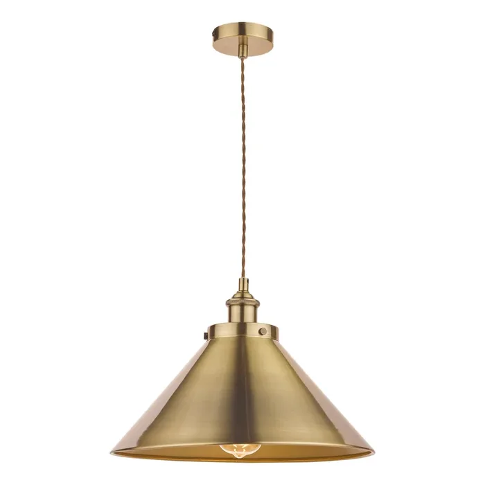 Laura Ashley Rufus Pendant Antique Brass • LA3756151-Q