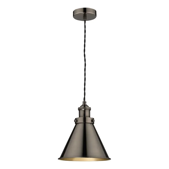 Laura Ashley Rufus Pendant Industrial Nickel • LA3756099-Q