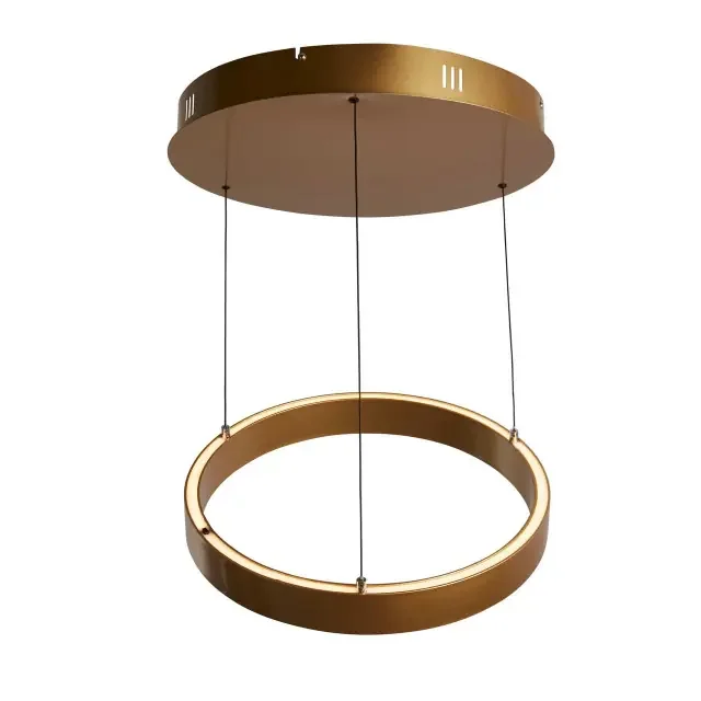 Layla Gesture Control Gold with Opal Acrylic 44cm LED Ringed Pendant Light