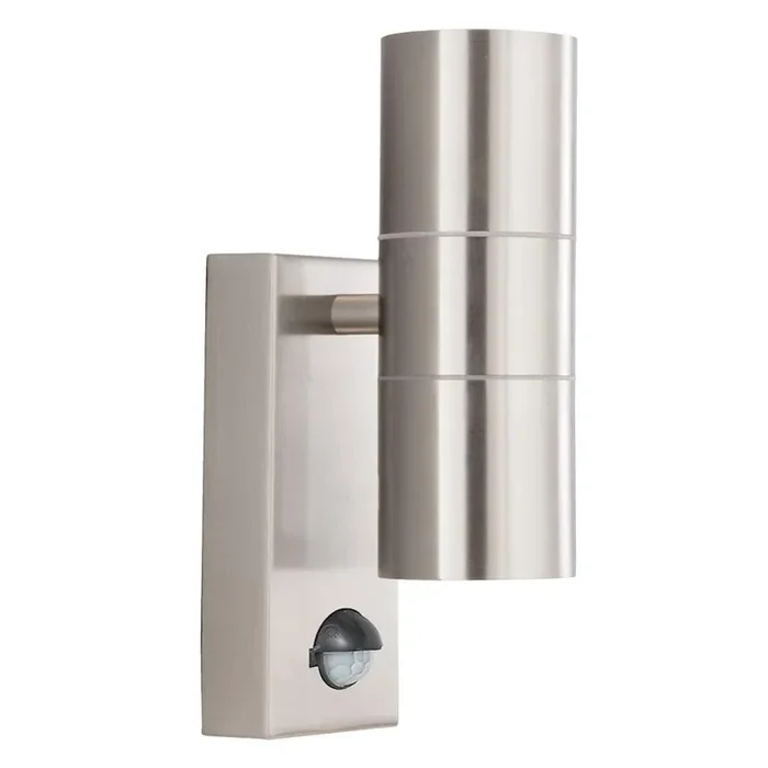 LED 2 Light Outdoor (up/down) Wall Light – Stainless Steel and Glass (0483MET70082SS)