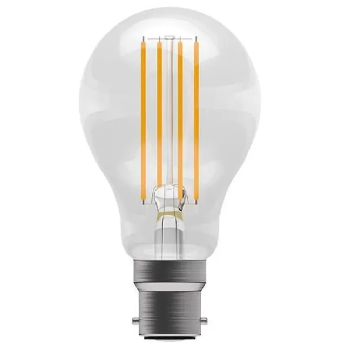 LED 6.5W (60W) Dimmable GLS Lamp BC B22 Clear Filament 806lm 2700k Warm White