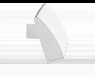 LED Area Light, 52W, 120-277V, White Finish