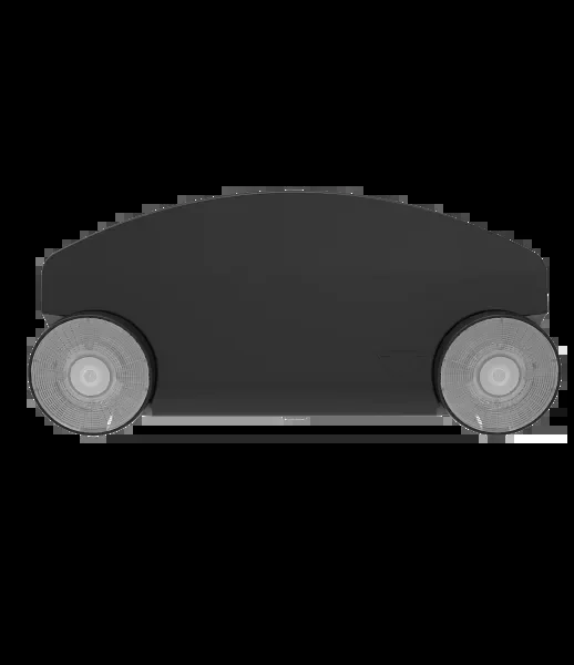 LED Dual Head Round Emergency Light with Built-In Test Switch