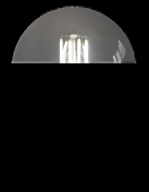 LED E27 8w Globe Smoked Cool White Dimmable