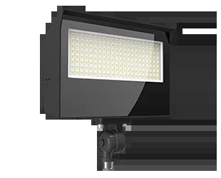 LED Flood Light, 12,772 Lumen Max, Wattage and CCT Selectable, Adjustable Optics, 120-277V