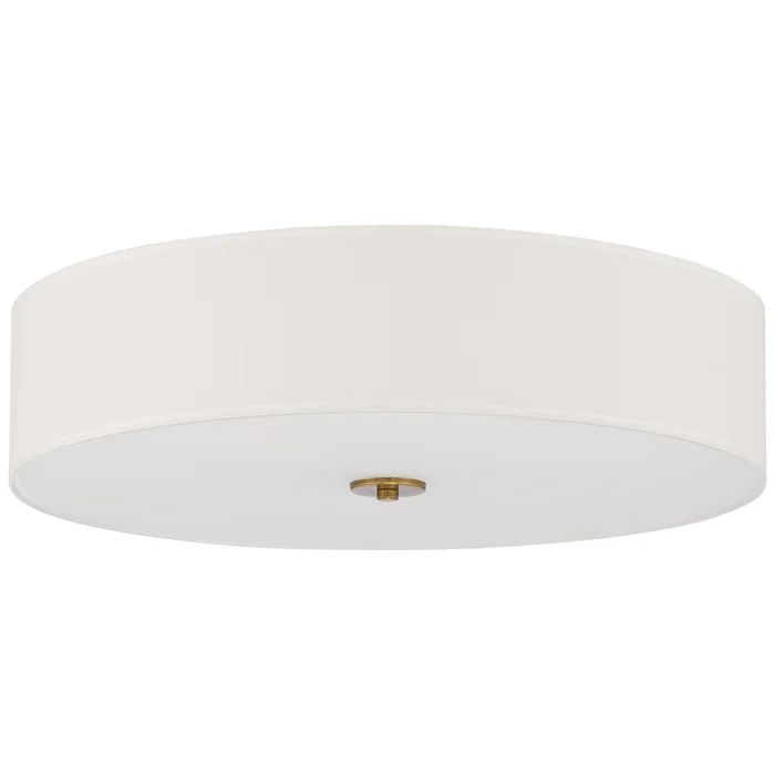 LED Flush Mount Ceiling Light, 34W, 120V, Antique Brushed Brass Finish, Mid Town Collection