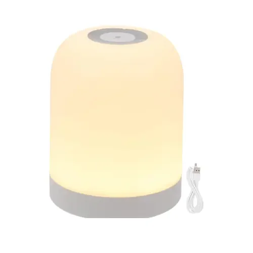 LED Lights Night Light Touch Sensor Lamp Bedside Table Lamp for Kids Bedroom Rechargeable Dimmable – Warm White Light