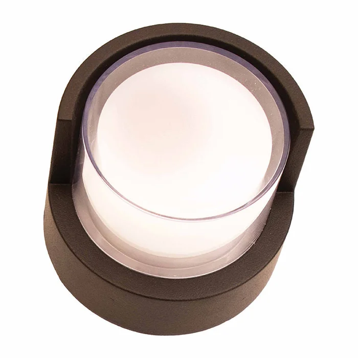 LED Round Mini Wall Light, 3 Watt, 200 Lumens, 12V, CCT Selectable 3000K/4000K/5000K, Dark Bronze Finish