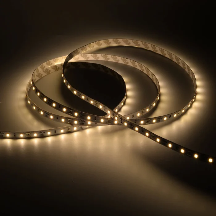 LED Strip Lights, IP20, 16.4ft, Dimmable, 12V, SMD 2835, 60 leds/Meter, UL, RoHS Listed, LED Lights for Bedroom, Kitchen, Home Decoration – 3000K