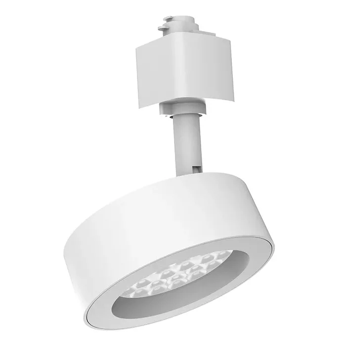 LED Track Puck Light, 1350 Lumen Max, Wattage and CCT Selectable, 120V, White or Black Finish