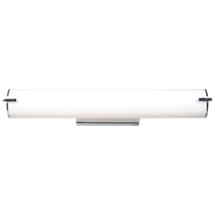 LED Vanity Light, 1500 Lumens, 25W, 3000K, 120V, Brushed Steel, Tube Collection