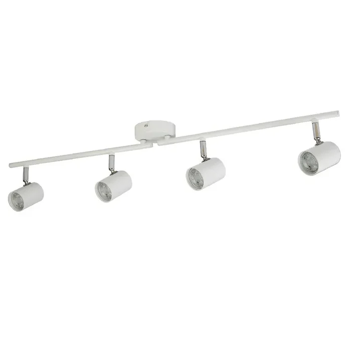 LED White Modern 4 Lamp Cylinder Head Split Bar Spotlight 77cm