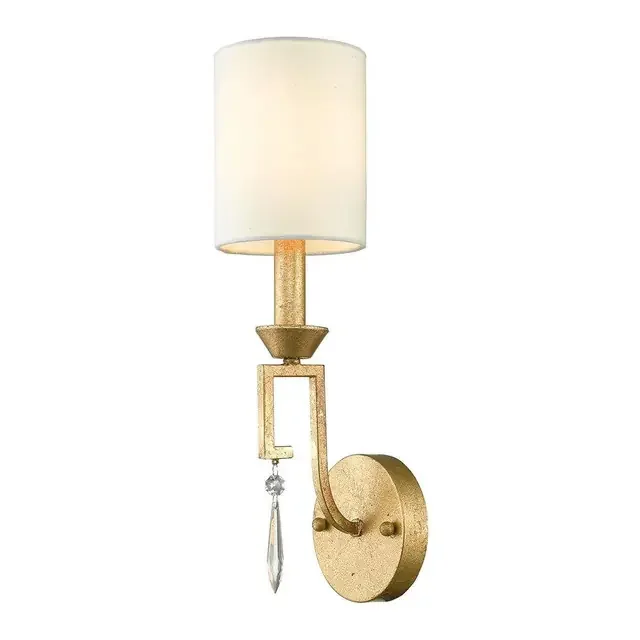 Lemuria Distressed Gold Wall Light