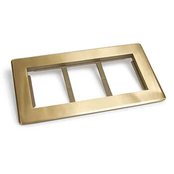 Lew Electric CF-1103-DFB 3 Gang Carpet Flange Brass