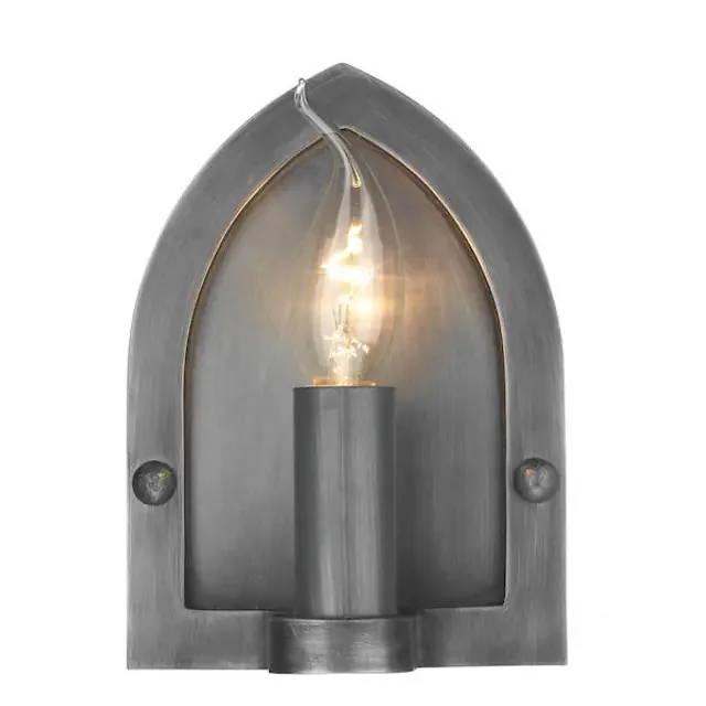 Lindisfarne Antique Pewter Wall Light