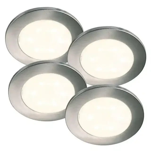 Lismore Four Pack Chrome with Clear Glass Recessed Downlight