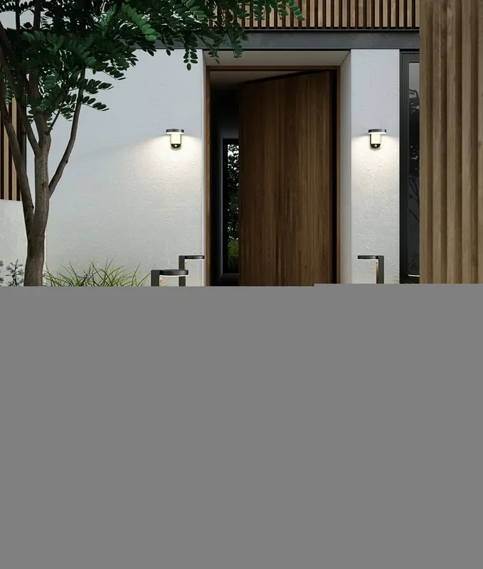 Lithium-ion Solar Powered Wall Light with Movement Sensor