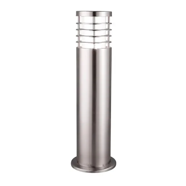 Louvre Stainless Steel with Clear Shade IP44 45cm Bollard