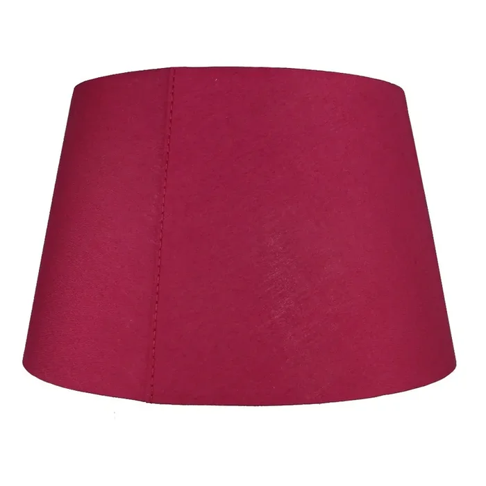 Loxton PMCD12BUR Burgundy 12″ Rolled Edge Vintage Drum Cotton Fabric Lampshade