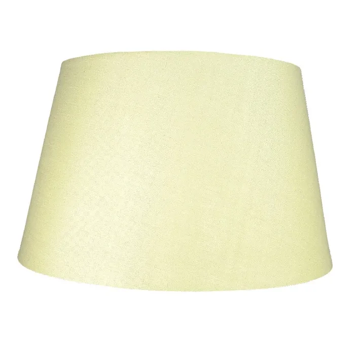 Loxton PMCD14CRM Cream 14″ Rolled Edge Vintage Drum Cotton Fabric Lampshade