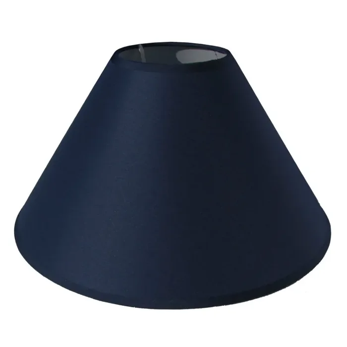 Loxton PMPC10NB Navy Blue 10″ Taped Edge Vintage Coolie Cotton Fabric Lampshade
