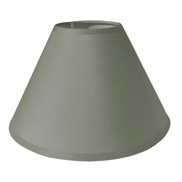 Loxton PMPC12GY Grey 12″ Taped Edge Vintage Coolie Cotton Fabric Lampshade