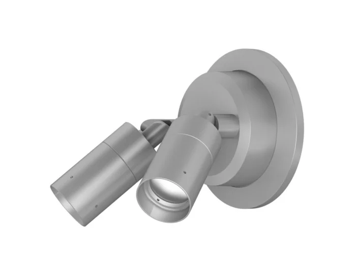 Lumiere 1002-A2-RCS-RW-LED4080-M-BK-L1-UNV-RSM Lanterra LED Two Head Accent/Flood Light, Round Surface Mount, 4000K 80CRI 10W, Medium Beam Angle, Black