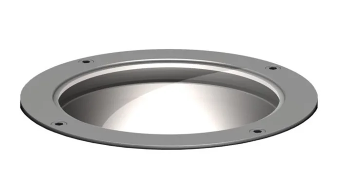 Lumiere 696-8LED4010-12-BK Boca LED 6.25″ Inground Uplight, 22° Tilt, 360° Rotation, 12V, 8W LED, 4000K, Spot 10 Degree Beam Angle, Black