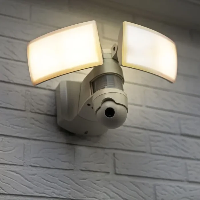 Lutec Libra Twin Lamp Camera Light with PIR Motion Sensor