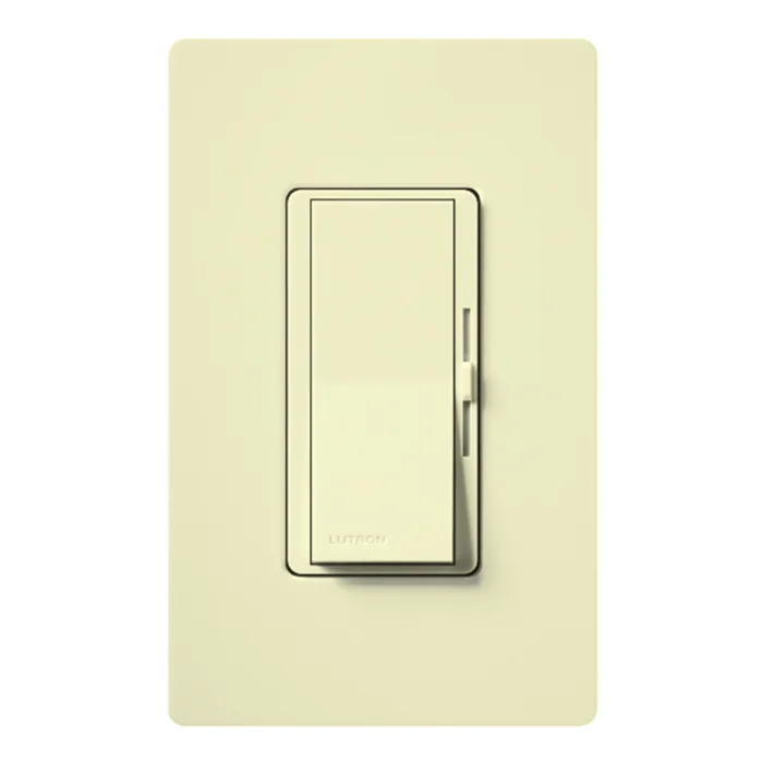 Lutron DVLV-10P-AL Diva Dimmer, Single Pole, 1000VA (800W) Magnetic Low Voltage, Almond